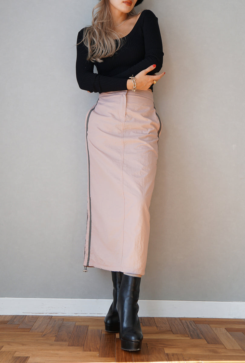 サイドラインスカート Pink – ODORATA official