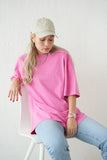 【再入荷】アシッドウォッシュBIG Tシャツ　PINK