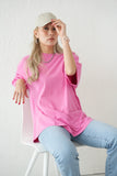 【再入荷】アシッドウォッシュBIG Tシャツ　PINK