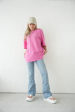 【再入荷】アシッドウォッシュBIG Tシャツ　PINK