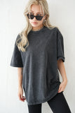 【再入荷】アシッドウォッシュBIG Tシャツ　BLACK