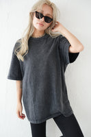 【再入荷】アシッドウォッシュBIG Tシャツ　BLACK