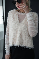 【再入荷】フリンジ2wayビスチェ　IVORY