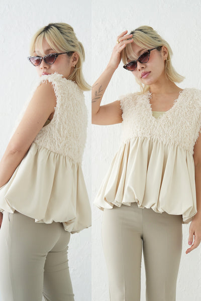 バルーンビスチェTOPS 　IVORY